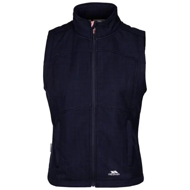 Trespass Women's Mereb TP50 Softshell Lightweight Gilet in Navy 