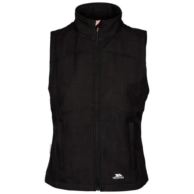 Trespass Women's Mereb TP50 Softshell Lightweight Gilet in Black 