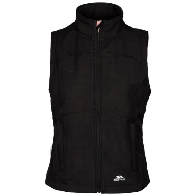 Trespass Women's Mereb TP50 Softshell Lightweight Gilet in Black 