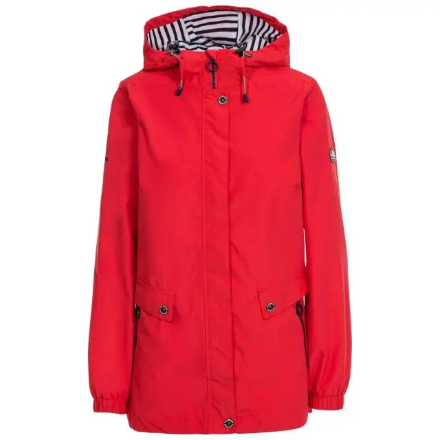 Trespass Women's Flourish Waterproof Jacket in Red | Size: XS
