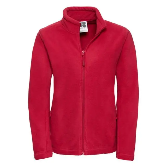 Russell Women's Full Zip Outdoor Fleece Jacket in Red 