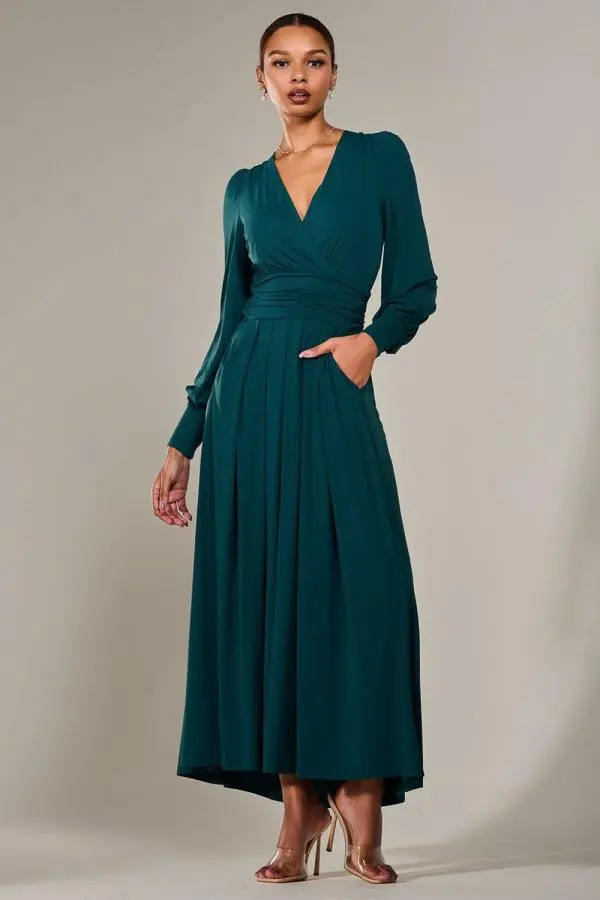 Long Sleeve Super Soft Jersey Maxi Dress