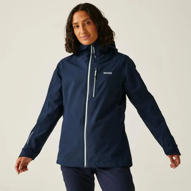 Regatta Women's 'Birchdale' Waterproof Shell Jacket in Mid Navy | Size: 8