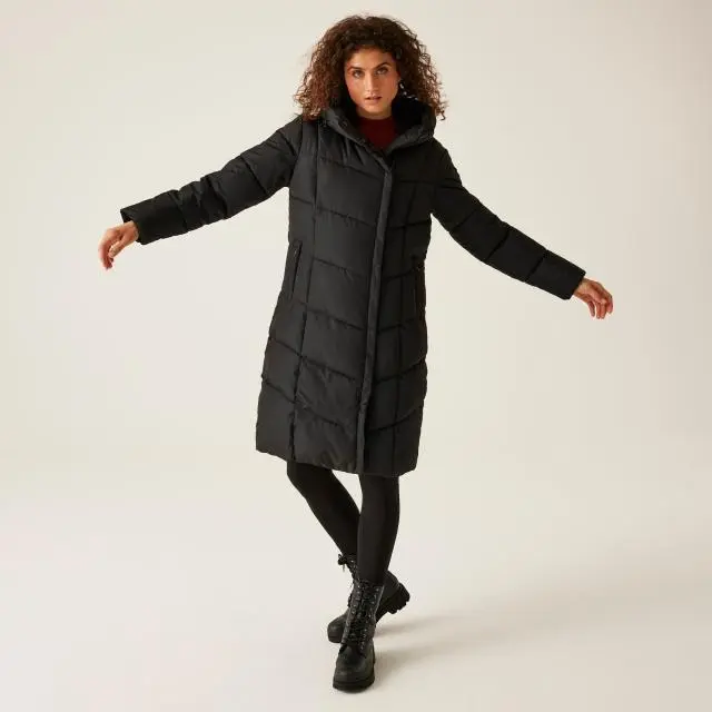 Regatta Women's Nurie Quilted Jacket in Jet Black 