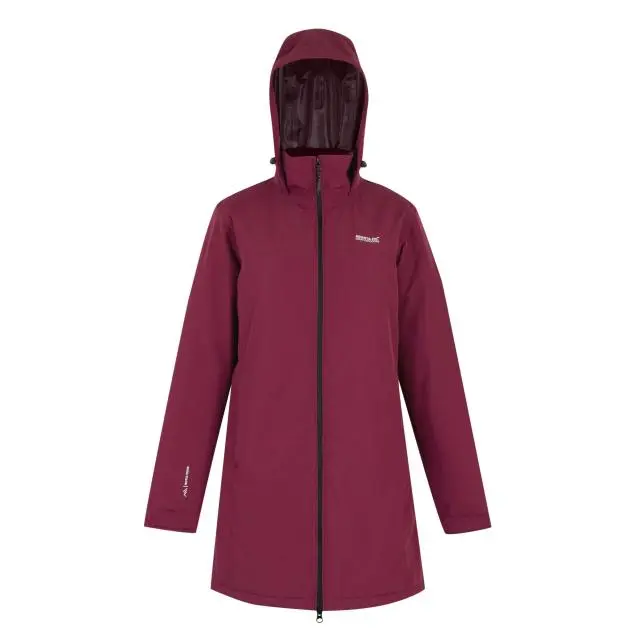 Regatta Women's Tamlin Hooded Breathable Waterproof Insulated Jacket in Red 