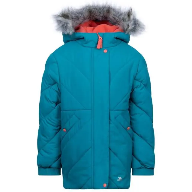 Trespass Girl's Buntee Jacket in Pale Blue | Size: 9-10 Years