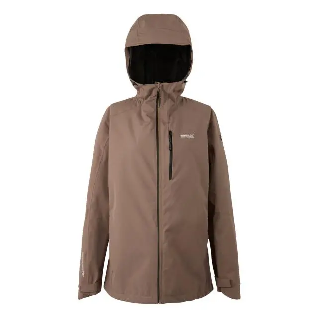 Regatta Women's 'Birchdale' Waterproof Shell Jacket in Brown | Size: 24