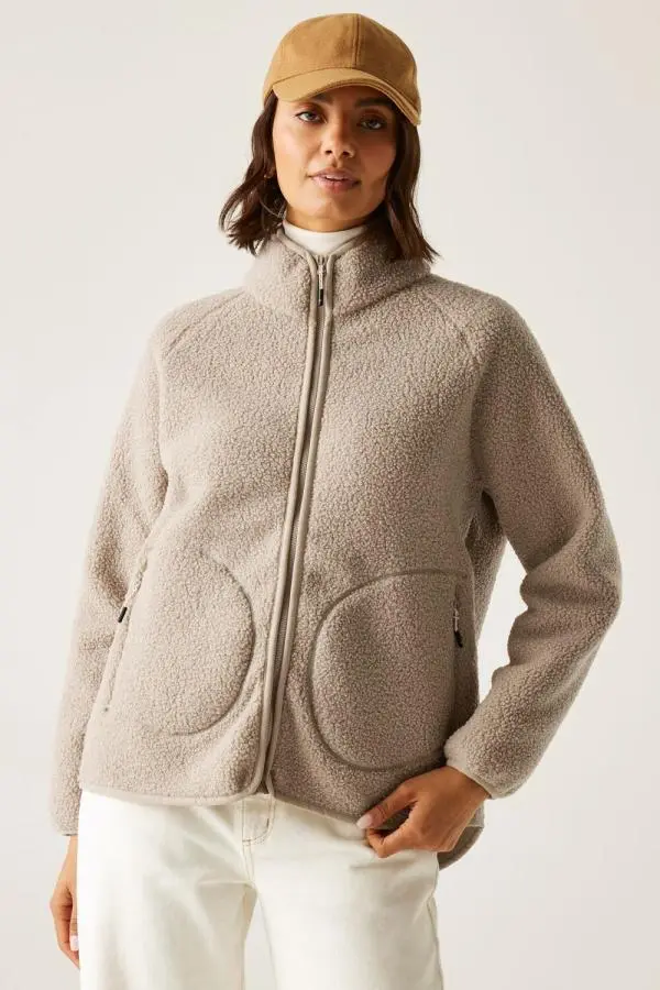 Regatta Women's Frankie Borg Full Zip Insulating Fleece in Beige 