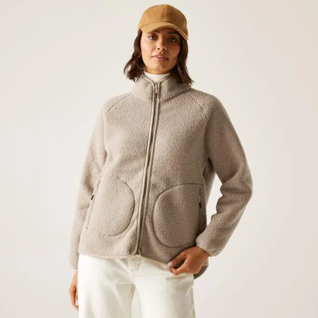 Regatta Women's Frankie Borg Full Zip Insulating Fleece in Beige 