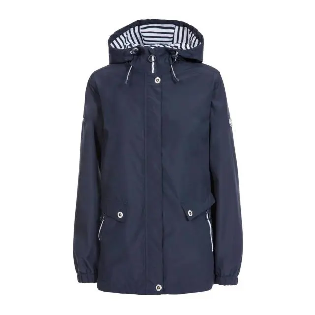 Trespass Women's Flourish Waterproof Jacket in Navy | Size: 2XS