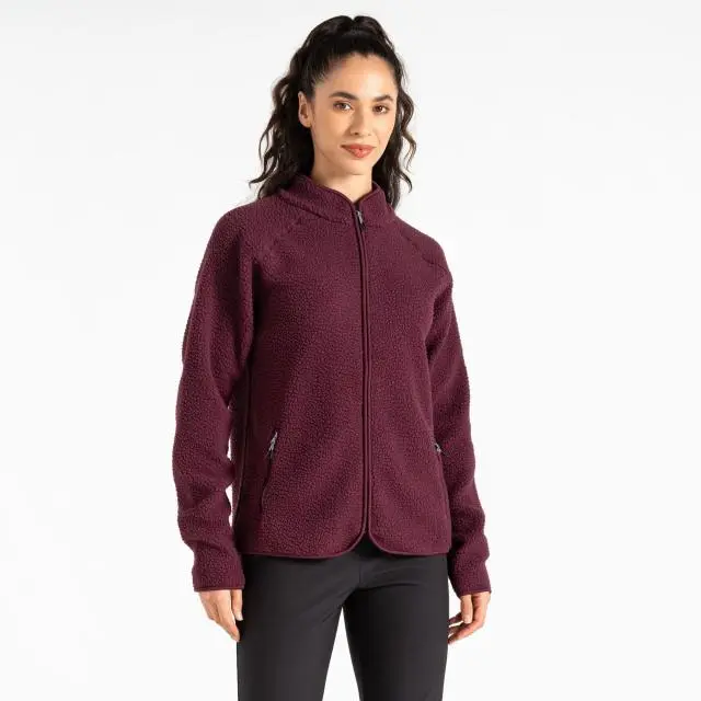 Dare 2b Women's Excursion Full Zip Borg Fleece in Lilac 
