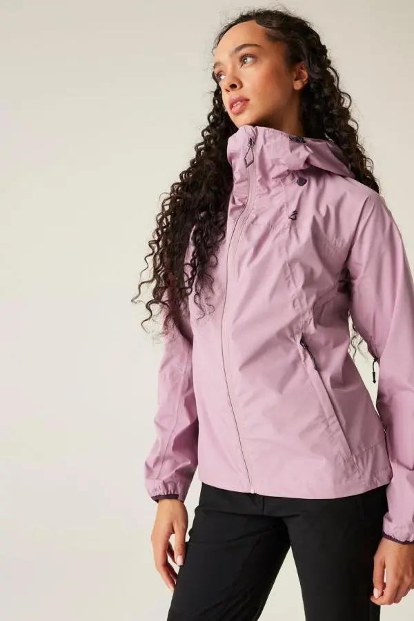 Dare 2b Women's Torrek Breathe Easy Hooded Waterproof Jacket in Pink 