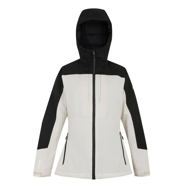 Regatta Women's Maldeine Hooded Breathable Waterproof Insulated Jacket in Beige 