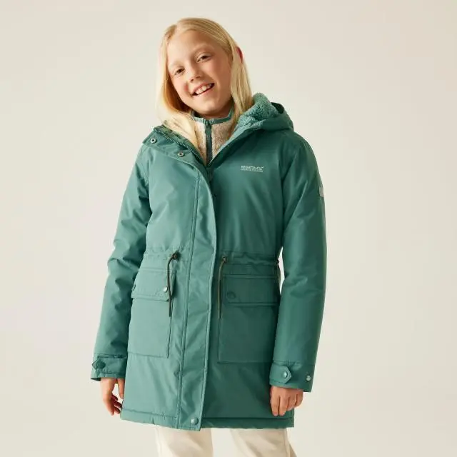 Regatta Valenta Hooded Waterproof Breathable Insulated Jacket in Green 