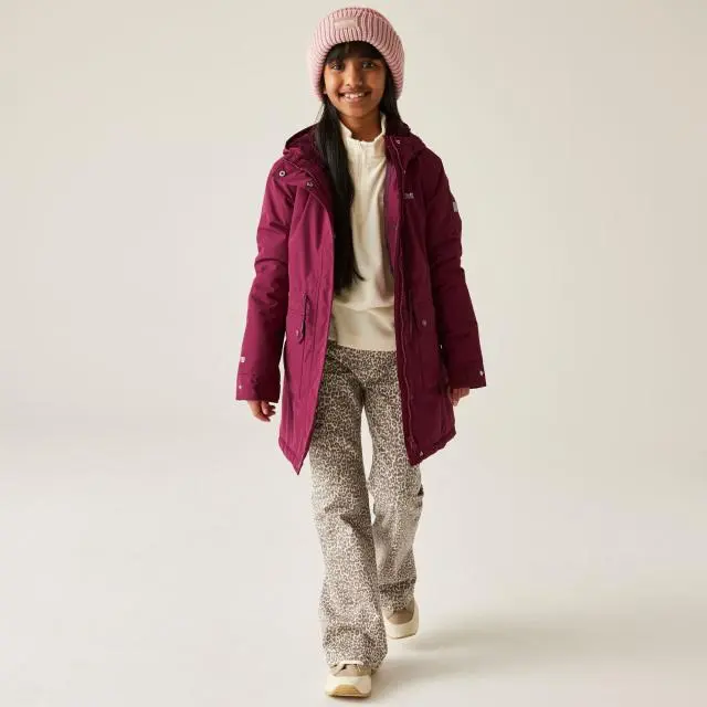 Regatta Valenta Hooded Waterproof Breathable Insulated Jacket in Red 