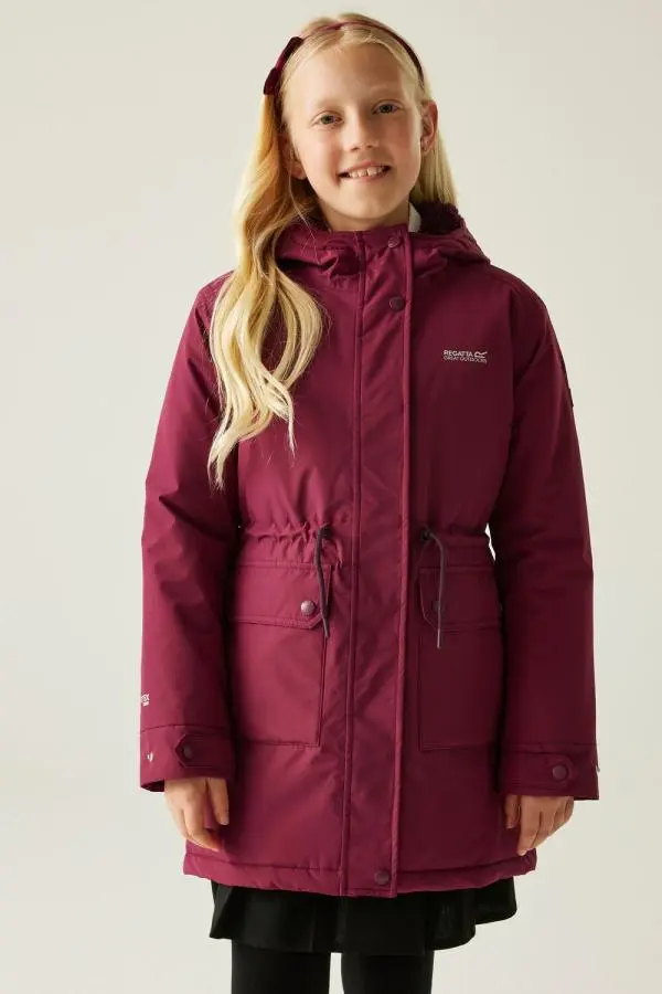 Regatta Valenta Hooded Waterproof Breathable Insulated Jacket in Red 