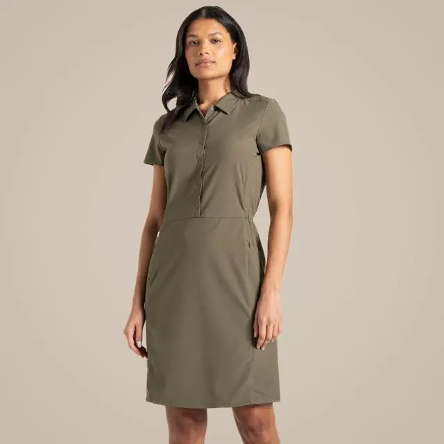 Craghoppers Women's NosiLife Pro Insect-Repellent Dress in Dark Green 