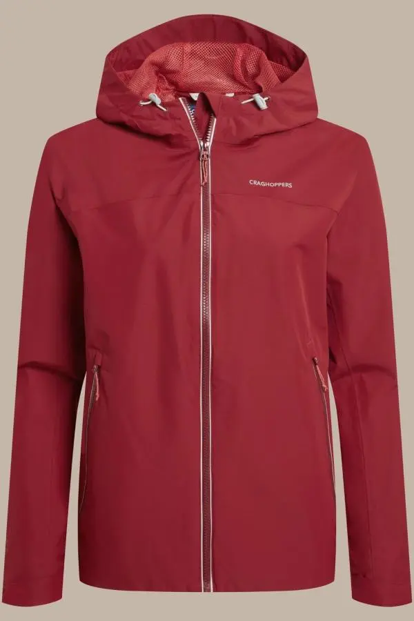 Craghoppers Women's Solla Waterproof Shell Jacket in Red 