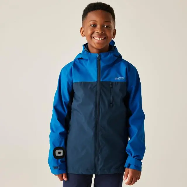 Regatta Trekktain 3 in 1 Stretch Breathable Waterproof Jacket in Blue 