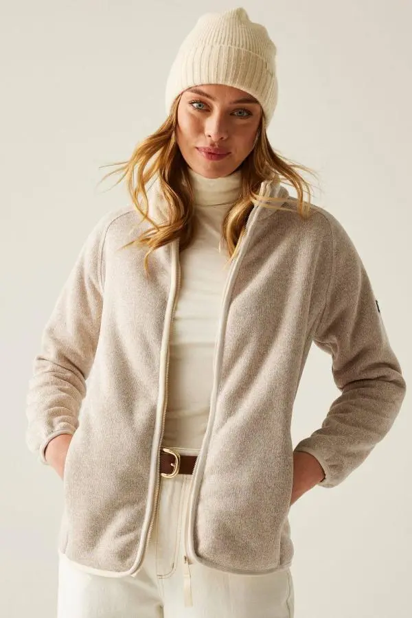 Regatta Women's Mellrey Full Zip Insulating Active Fleece in Ecru 