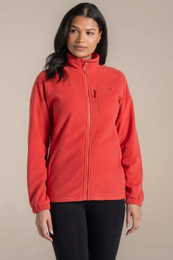 Craghoppers Women's Miska Plus Lightweight Insulating Fleece Jacket in Red 