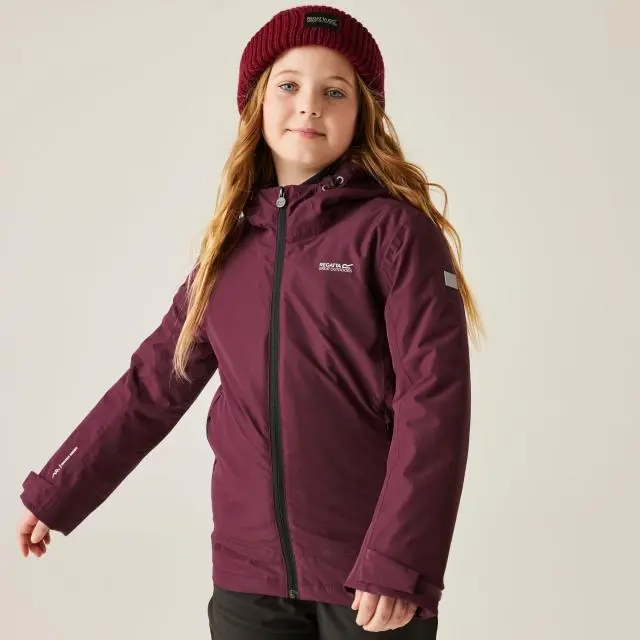 Regatta Frelton Hooded Waterproof Breathable Insulated Jacket in Purple 