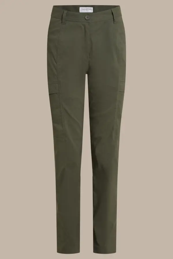 Craghoppers Women's Kiwi Pro Water-Repellent Cargo Trousers in Khaki 