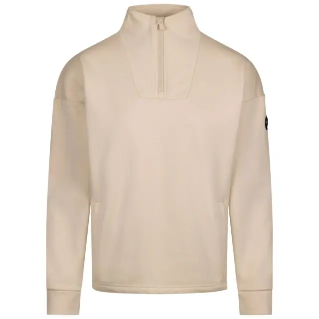 Trespass Women's Siobhan DLX Fleece Top in Light Stone 