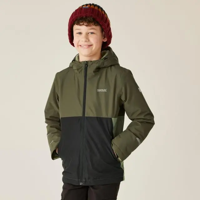 Hillain Borg Lined Hooded Waterproof Breathable Insulated Jacket
