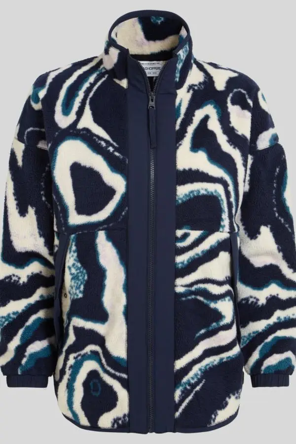 Craghoppers Women's Kidsy Borg Full-Zip Active Fleece Jacket in Blue | Size: 10