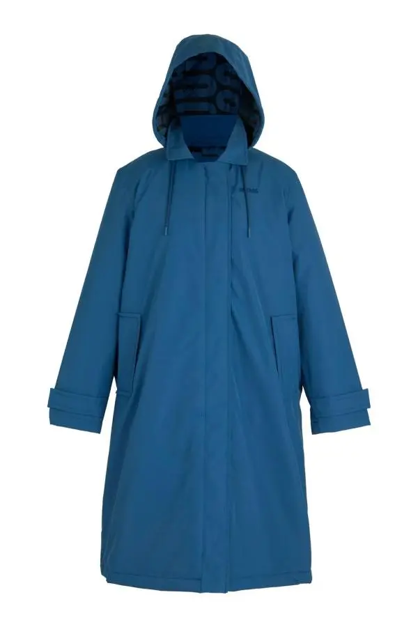 Regatta Women's Orla Mac Hooded Breathable Waterproof Insulated Jacket in Blue | Size: 14