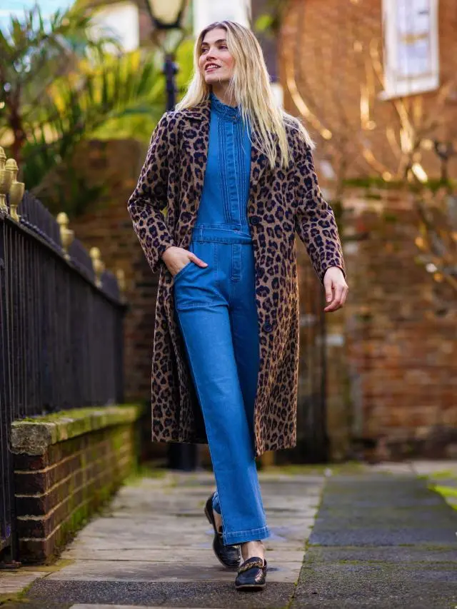 Brakeburn Women's Billie Denim Jumpsuit in Blue 