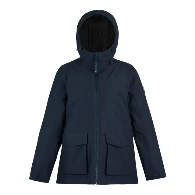 Regatta Women's Melane Hooded Waterproof Breathable Insulated Jacket in Dark Navy 