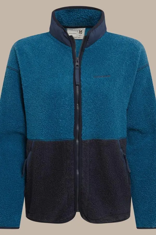 Craghoppers Women's Avens Borg Full-Zip Insulating Active Fleece Jacket in Blue | Size: 12