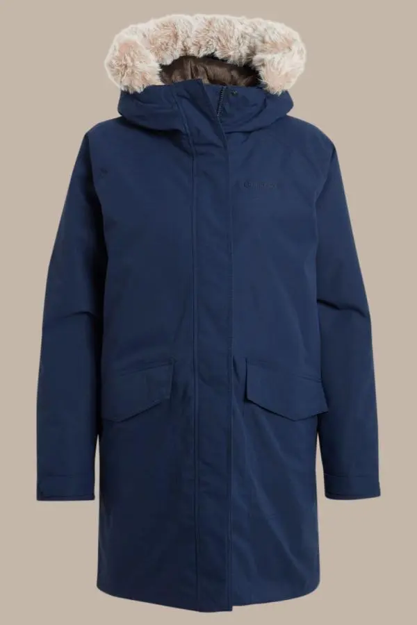 Craghoppers Women's Sofia Hooded Waterproof Breathable Padded Insulated Jacket in Black | Size: 18