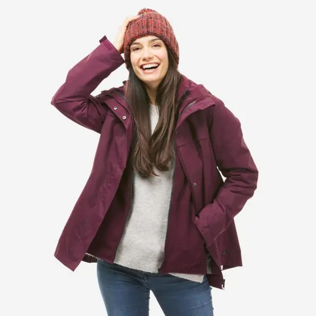 Decathlon 3in1 Waterproof Winter Hiking Jacket SH100 0 DegreeC