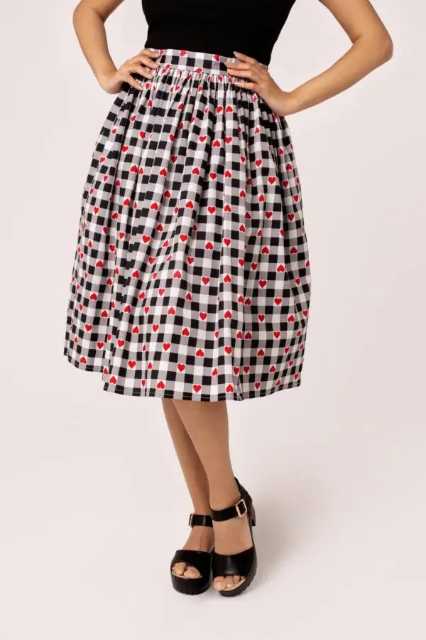Leonie 50's Style Midi Skirt