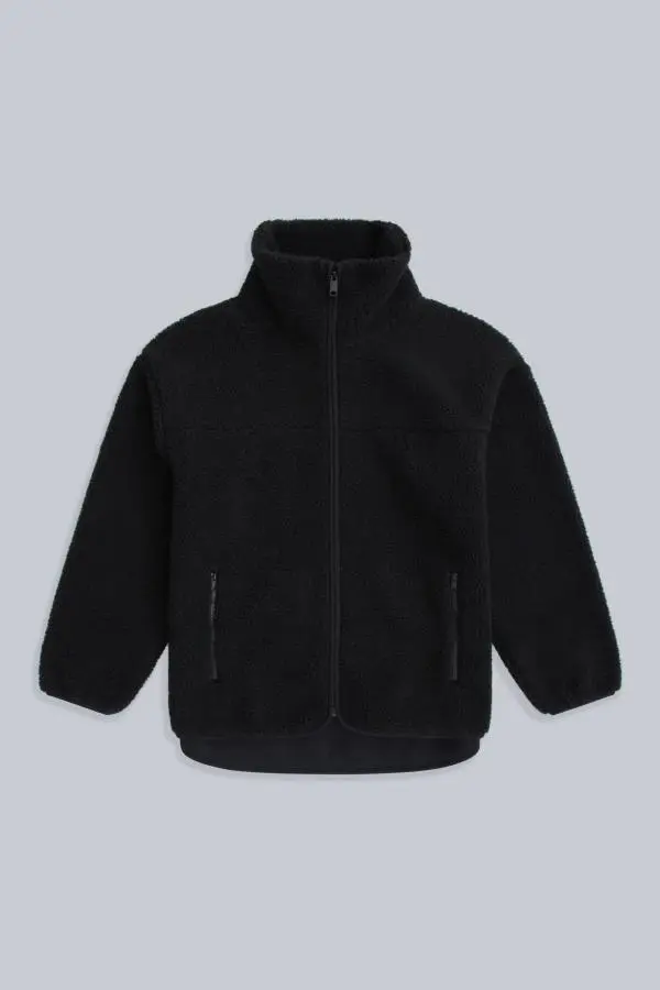 'Anna' Warm and Cosy Side Pockets Soft Borg Fabric Full Zip Fleece