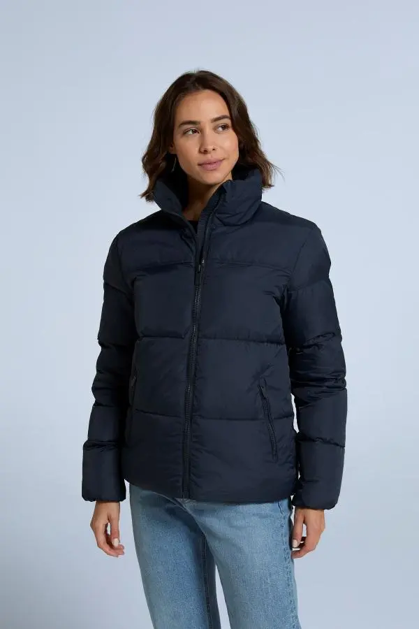 'Ac Voltage' Water Resistant PFC Free Zipped Pockets Padded Coat