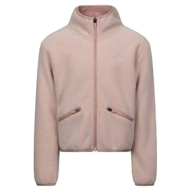 Trespass Tryllis Fleece Jacket in Medium Beige | Size: 5-6 Years