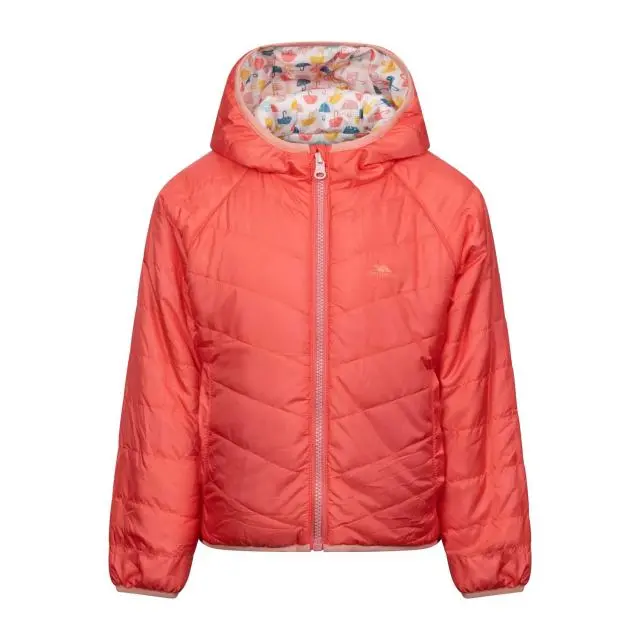 Trespass Girl's Dessie Reversible Padded Jacket in Orange 