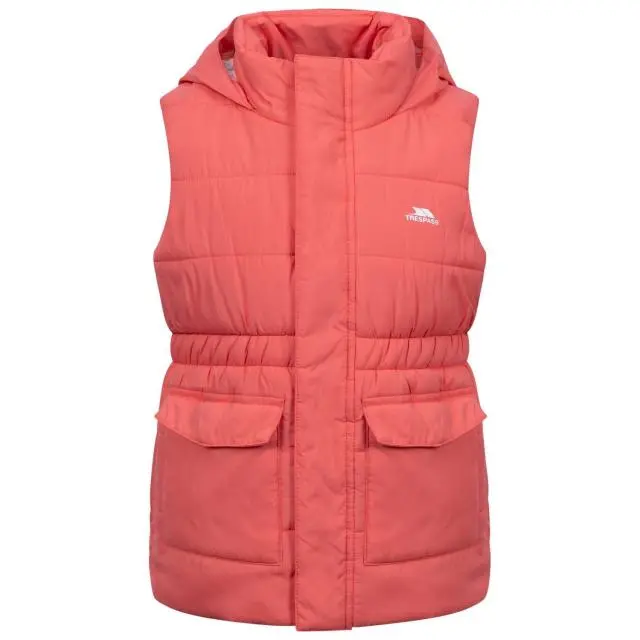 Trespass Girl's Casster Gilet in Orange | Size: 9-10 Years