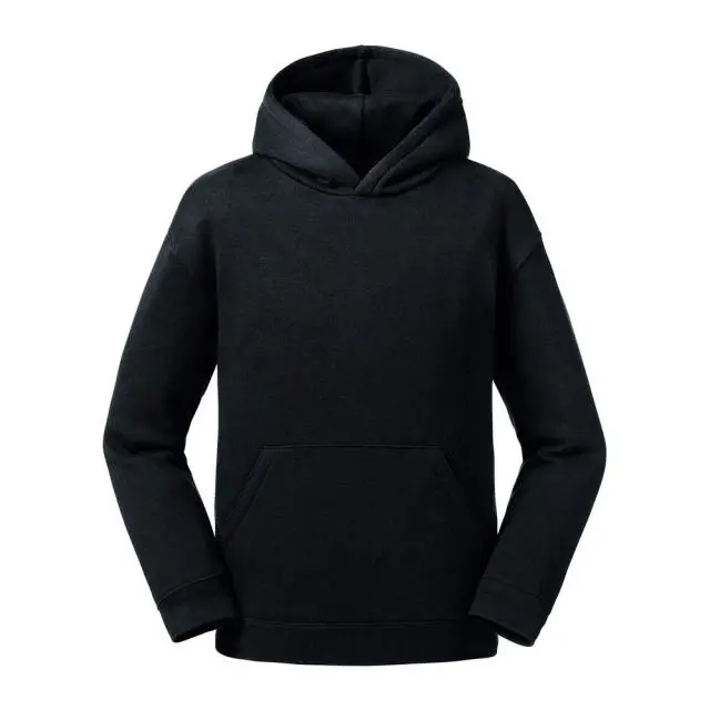 Russell Authentic Hooded Sweatshirt in Black 