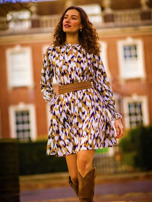 Brakeburn Women's Hunter Dress in Brown | Size: 8