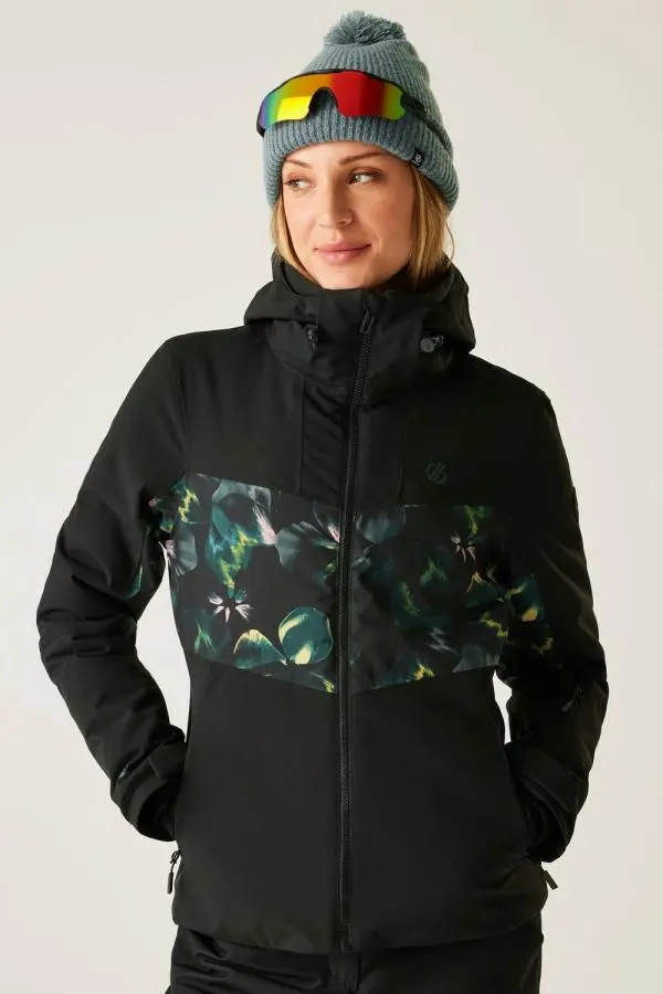 Dare 2b Women's Iced Waterproof Ski Jacket in Black | Size: 20