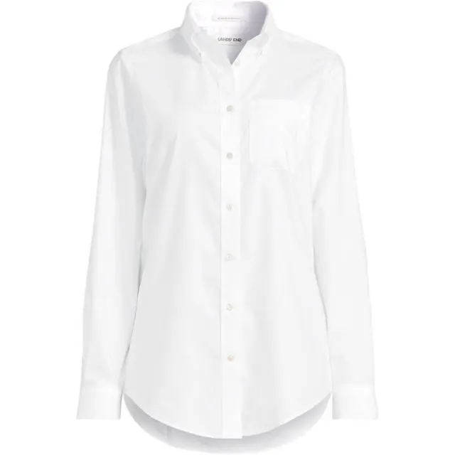 Non-Iron Boyfriend Fit Oxford Shirt