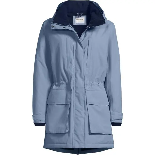 Lands' End Women's Petite Squall Insulated Waterproof Coat in Pale Blue | Size: 20-22