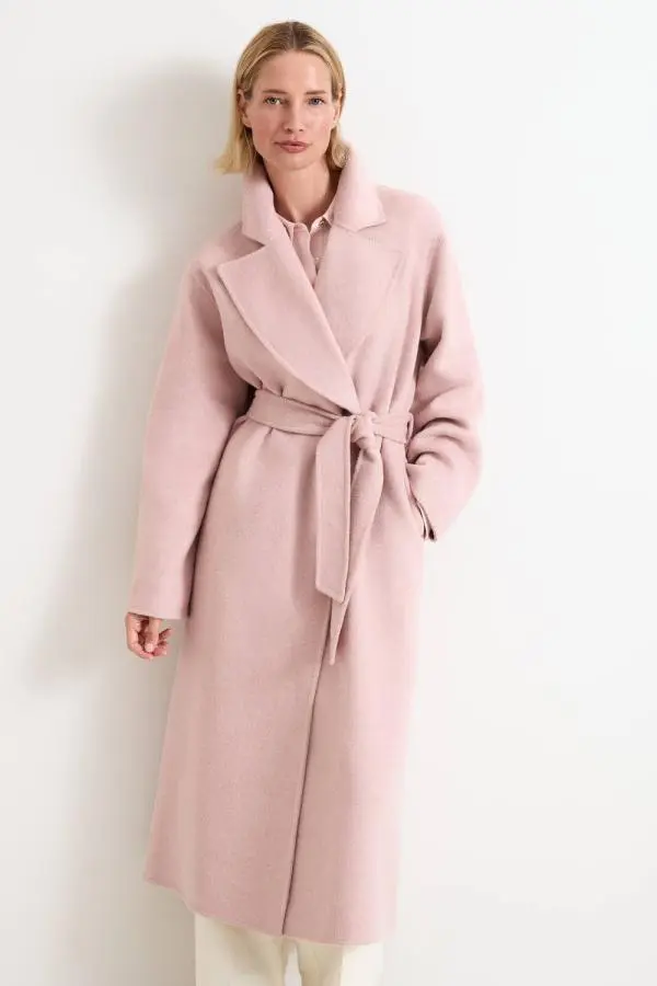 Phase Eight Women's Darcy Double Faced Wool Coat in Pink 