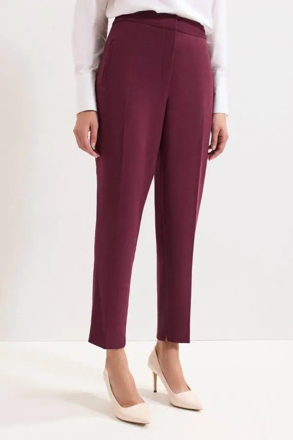 Phase Eight Women's Fara Taper Trousers in Red | Size: 14