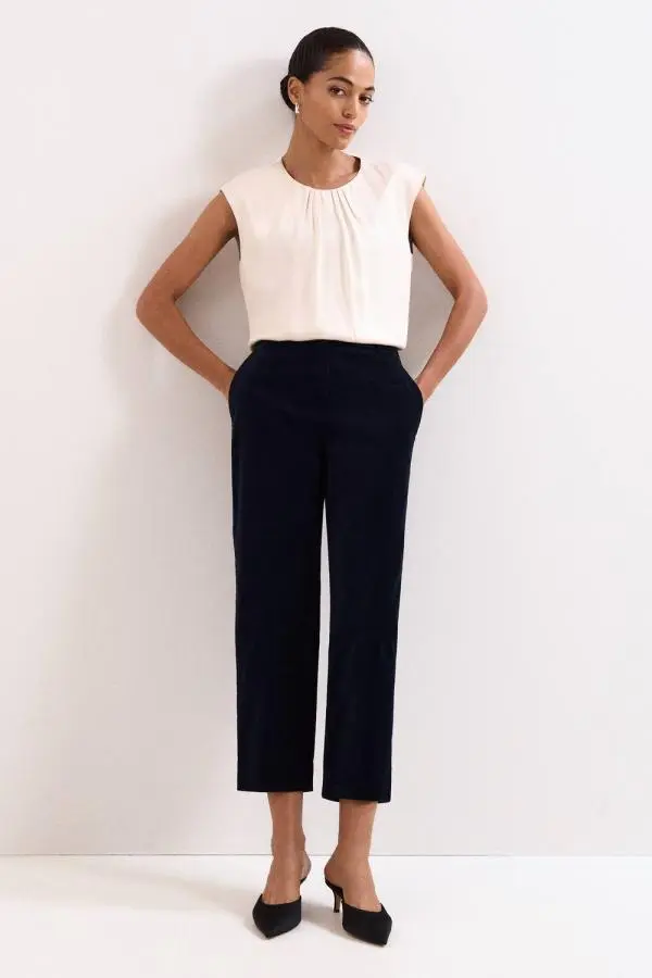 Phase Eight Women's Lyra Cord Pants in Navy | Size: 8